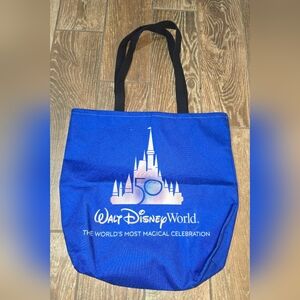 Walt Disney World 50th Anniversary Blue Castle Tote Bag